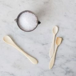 Elsie Green Trio Of Bone Salt Spoons