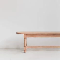 Custom Furniture What's New Reclaimed Wood Oval Farm Bench