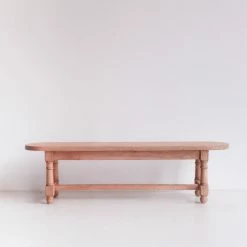 Custom Furniture What's New Reclaimed Wood Oval Farm Bench