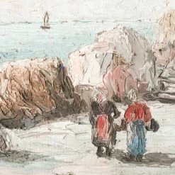 Elsie Green Les Marchands Italiens Landscape Oil Painting