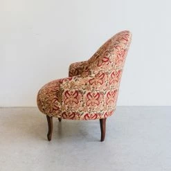 Elsie Green Block Print Crapaud Arm Chair What's New