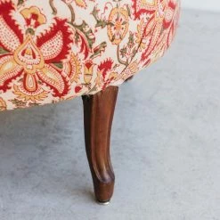 Elsie Green Block Print Crapaud Arm Chair What's New