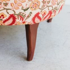 Elsie Green Block Print Crapaud Arm Chair What's New