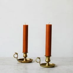 Elsie Green What's New Pair Of Beeswax Column Tapers