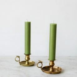 Elsie Green What's New Pair Of Beeswax Column Tapers