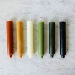 Elsie Green What's New Pair Of Beeswax Column Tapers