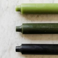 Elsie Green What's New Pair Of Beeswax Column Tapers