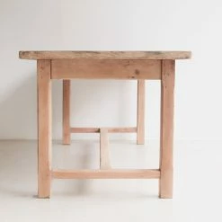 Elsie Green Vintage Raw Wood Farm Table