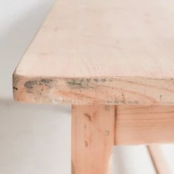 Elsie Green Vintage Raw Wood Farm Table