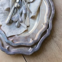 Elsie Green Queen Anne Oval Silver Platter