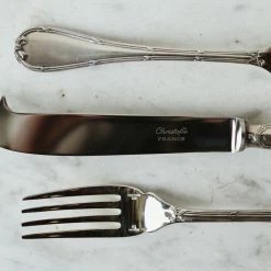 Discount 👍 Set Of Vintage Christofle Knives 👏 9 Set Of Vintage Christofle Knives