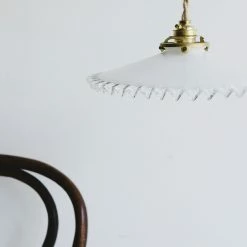 Elsie Green Vintage Milk Glass Pendant