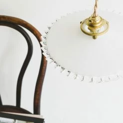 Elsie Green Vintage Milk Glass Pendant