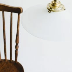 Elsie Green Vintage Milk Glass Pendant