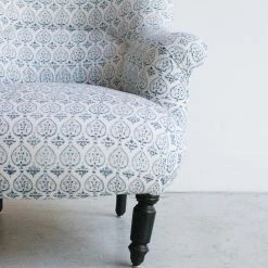 Elsie Green What's New Block Print Crapaud Chair