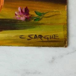 Elsie Green Floral Still Life In Orange Vase Oil Painting What's New