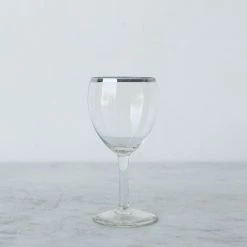 Elsie Green Vintage Silver Rim Glass Pair What's New