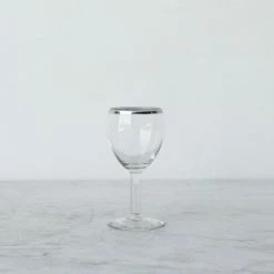 Elsie Green Vintage Silver Rim Glass Pair What's New