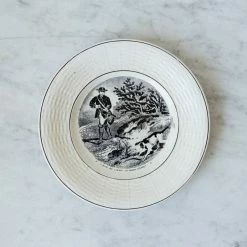 Elsie Green Matched Transferware Plate Set Of 3