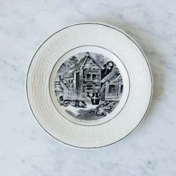 Elsie Green Matched Transferware Plate Set Of 3