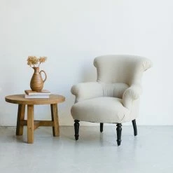 Buy ๐ Elsie Green Pair Of Linen Napoleon Arm Chairs โจ 20 Elsie Green Pair Of Linen Napoleon Arm Chairs