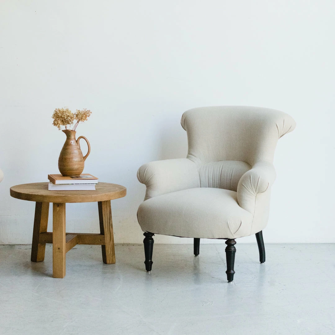 Buy ๐ Elsie Green Pair Of Linen Napoleon Arm Chairs โจ 7 Elsie Green Pair Of Linen Napoleon Arm Chairs