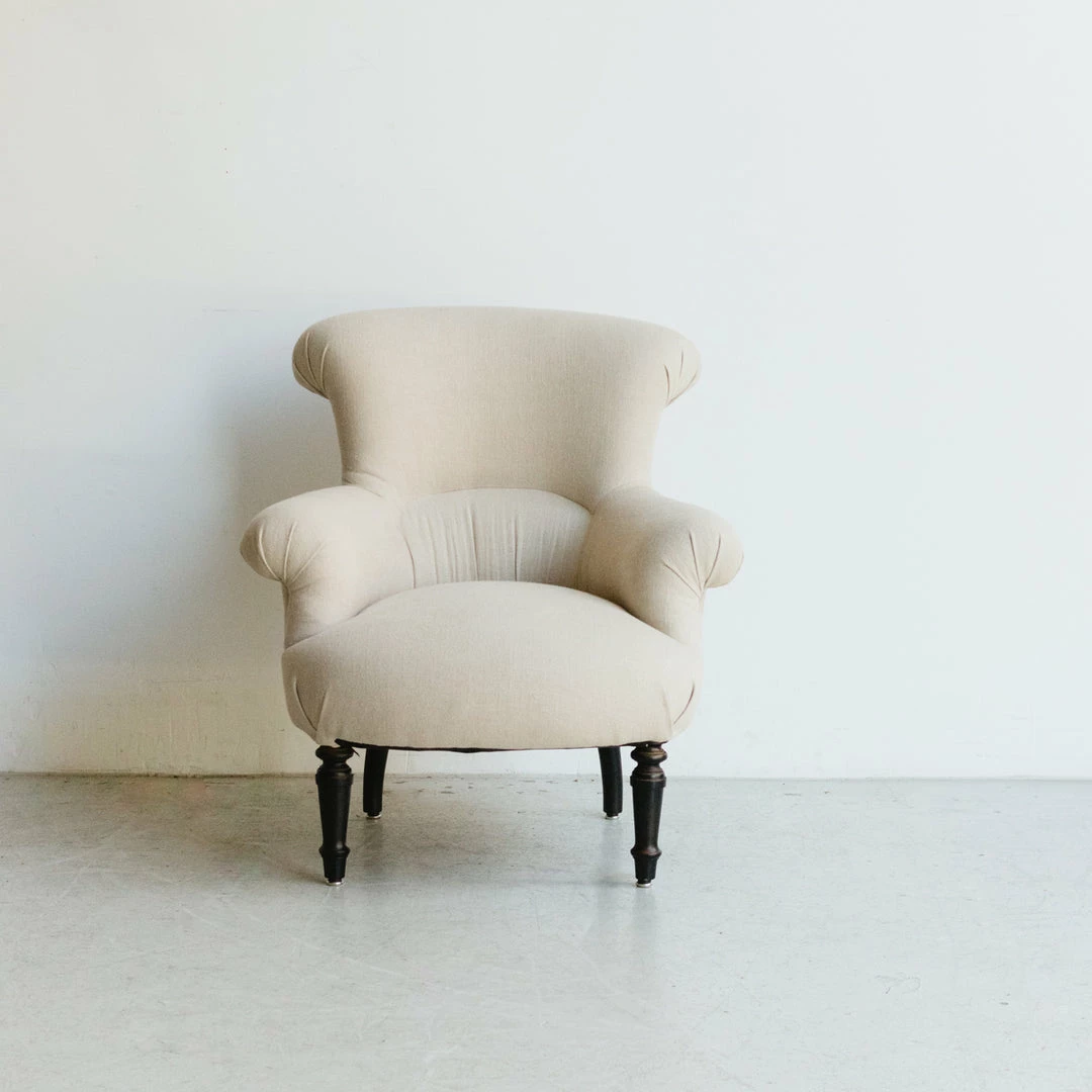 Buy ๐ Elsie Green Pair Of Linen Napoleon Arm Chairs โจ 4 Elsie Green Pair Of Linen Napoleon Arm Chairs