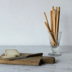 Elsie Green Vintage French Bread Board With Paring Knife What's New