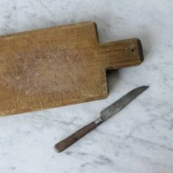 Elsie Green Vintage French Bread Board With Paring Knife What's New