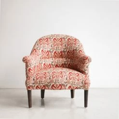 Elsie Green What's New Vintage Block Print Crapaud Chair