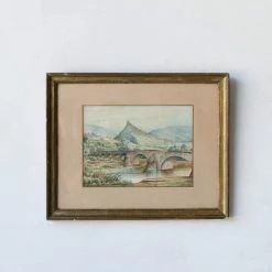 Elsie Green Le Pont Du Village Watercolor Painting What's New