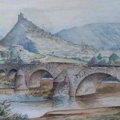 Elsie Green Le Pont Du Village Watercolor Painting What's New