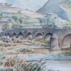 Elsie Green Le Pont Du Village Watercolor Painting What's New