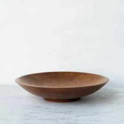 Emmeline What's New Carved Wood Bowl | Signed By Artist