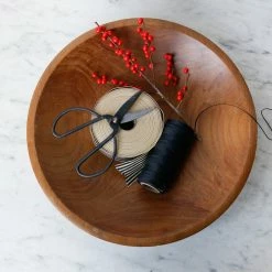 Emmeline What's New Carved Wood Bowl | Signed By Artist