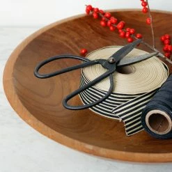 Emmeline What's New Carved Wood Bowl | Signed By Artist