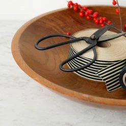 Emmeline What's New Carved Wood Bowl | Signed By Artist