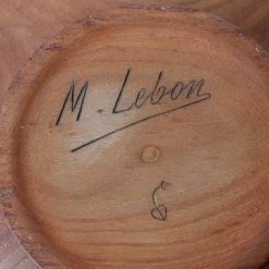 Emmeline What's New Carved Wood Bowl | Signed By Artist