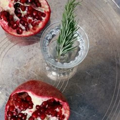 Elsie Green Hotel Silver Platter And Set Of Champagne Coupes