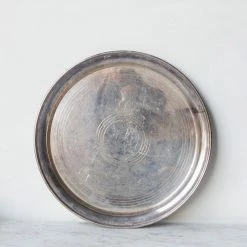 Elsie Green Hotel Silver Platter And Set Of Champagne Coupes