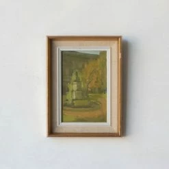 Elsie Green La Fontaine De Lyon Landscape Oil Painting