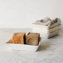 Elsie Green Ironstone Soap Dish With Savon De Marseille