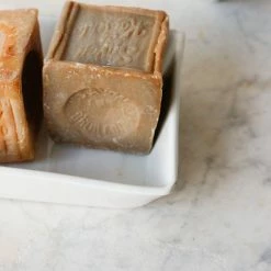 Elsie Green Ironstone Soap Dish With Savon De Marseille