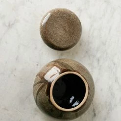 Elsie Green Stoneware Pot With Lid | Signed By Artist