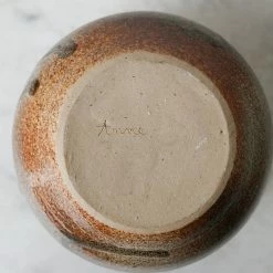 Elsie Green Stoneware Pot With Lid | Signed By Artist