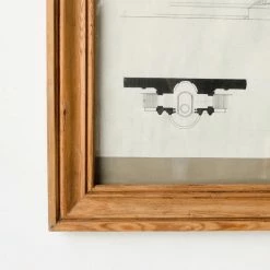 Elsie Green What's New Framed Architectural Drawing