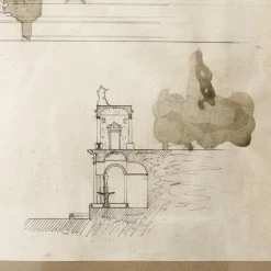 Elsie Green What's New Framed Architectural Drawing