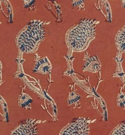 Elsie Green Block Print Pillow Cover | Rupa Saffron