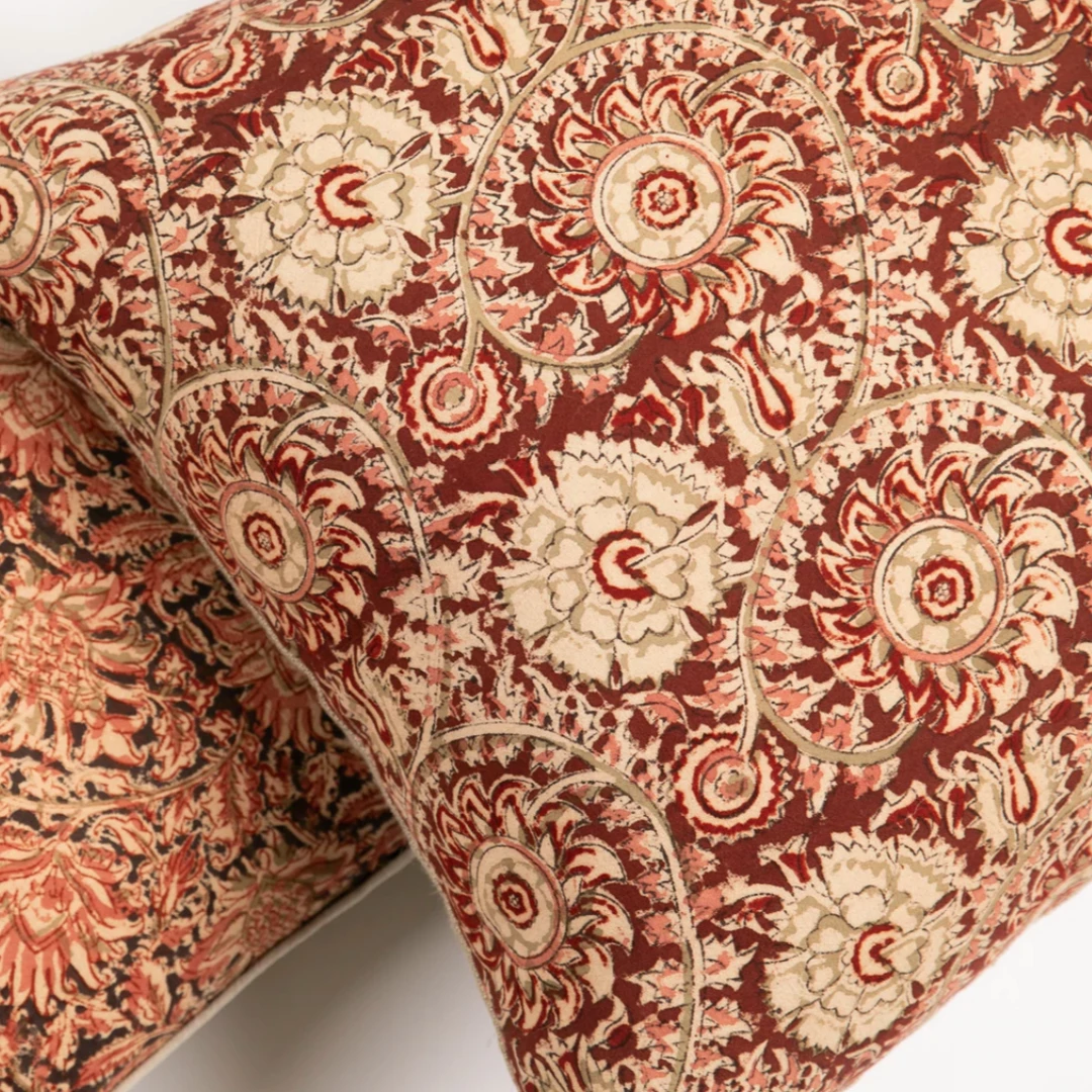 Wholesale β€οΈ Elsie Green Cotton Block Printed Pillow Cover | Adah Lela What's New π 3 Elsie Green Cotton Block Printed Pillow Cover | Adah Lela What's New