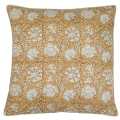 Elsie Green Block Print Pillow Cover | Nisa Mustard What's New